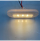 LED OBLONG COURTESY LIGHT - BLACK or Whte CASING  - PC Material - 12 Volts - Available in Warm White or White or Blue - WK-LCL2X - AZLED
